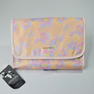 Nine West Peach Floral Travel Hanging Organizer NWT